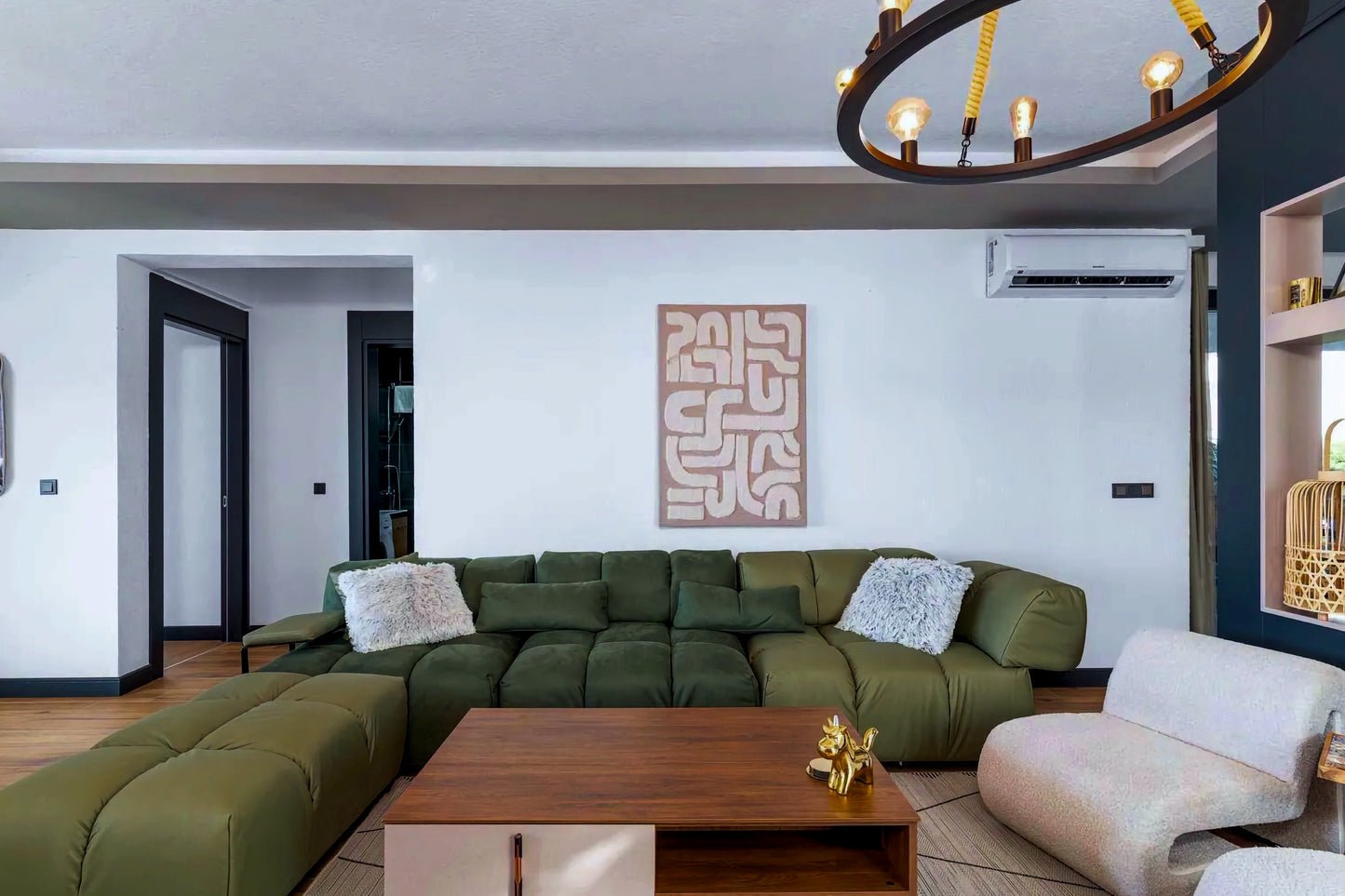 Elegant 3-Bedroom Sea View Apartment in Sveti Stefan with Terrace and Parking