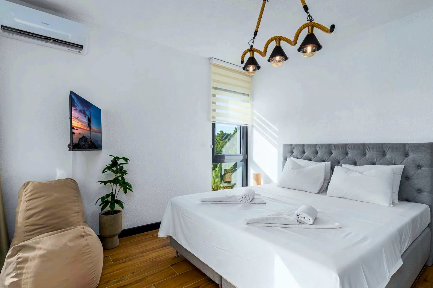 Elegant 3-Bedroom Sea View Apartment in Sveti Stefan with Terrace and Parking