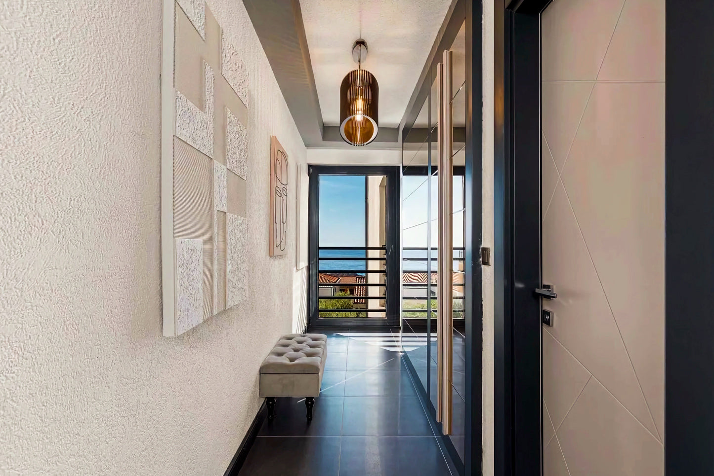 Elegant 3-Bedroom Sea View Apartment in Sveti Stefan with Terrace and Parking