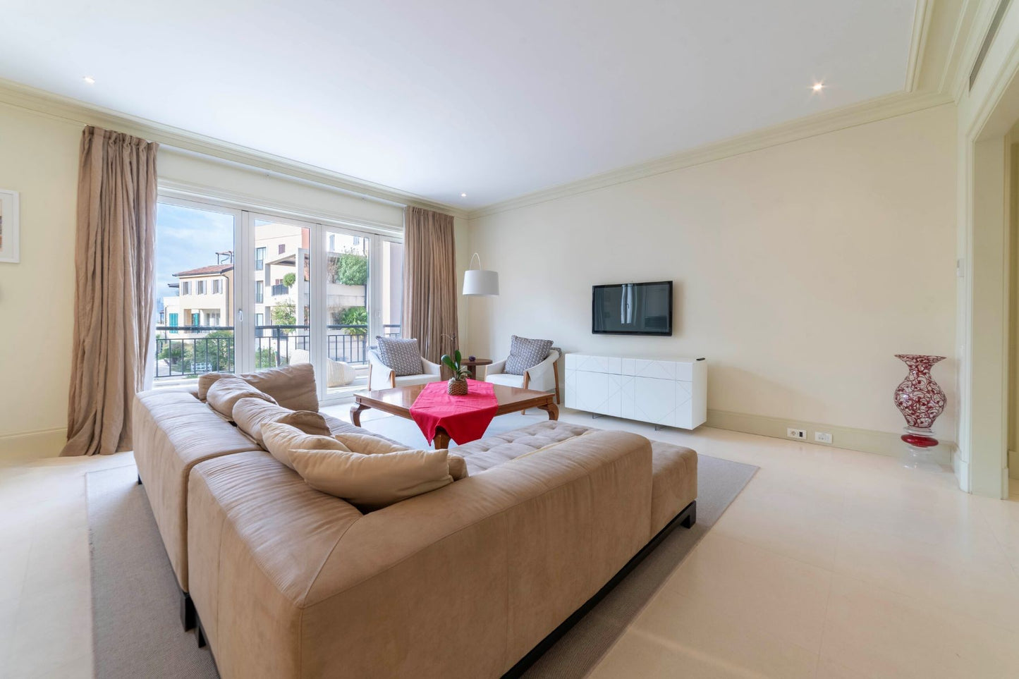 Stylish 2-Bedroom Apartment with Terrace & Partial Sea View – Porto Montenegro