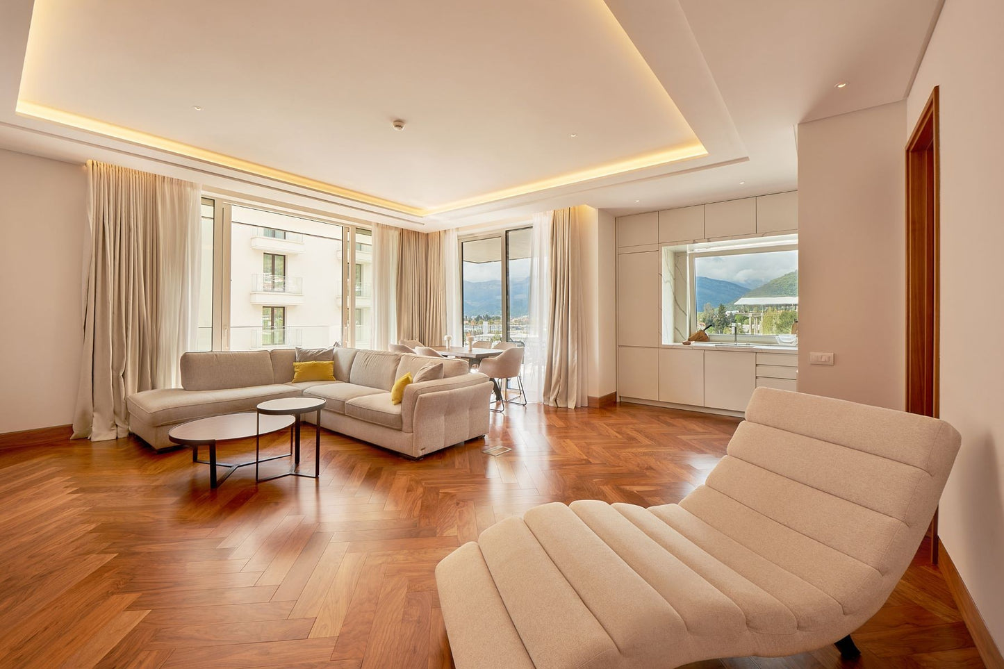 Spacious 2-Bedroom Apartment with Terraces & Sea View – Elena Building, Porto Montenegro