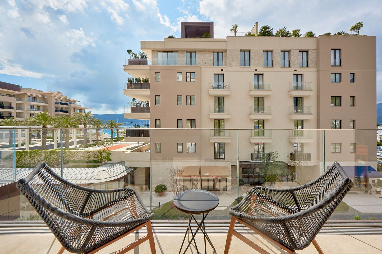 Spacious 2-Bedroom Apartment with Terraces & Sea View – Elena Building, Porto Montenegro