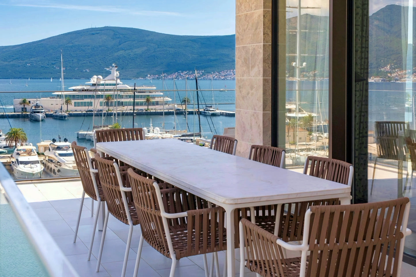 Exclusive 3BR Waterfront Penthouse with Private Rooftop – Baia, Porto Montenegro
