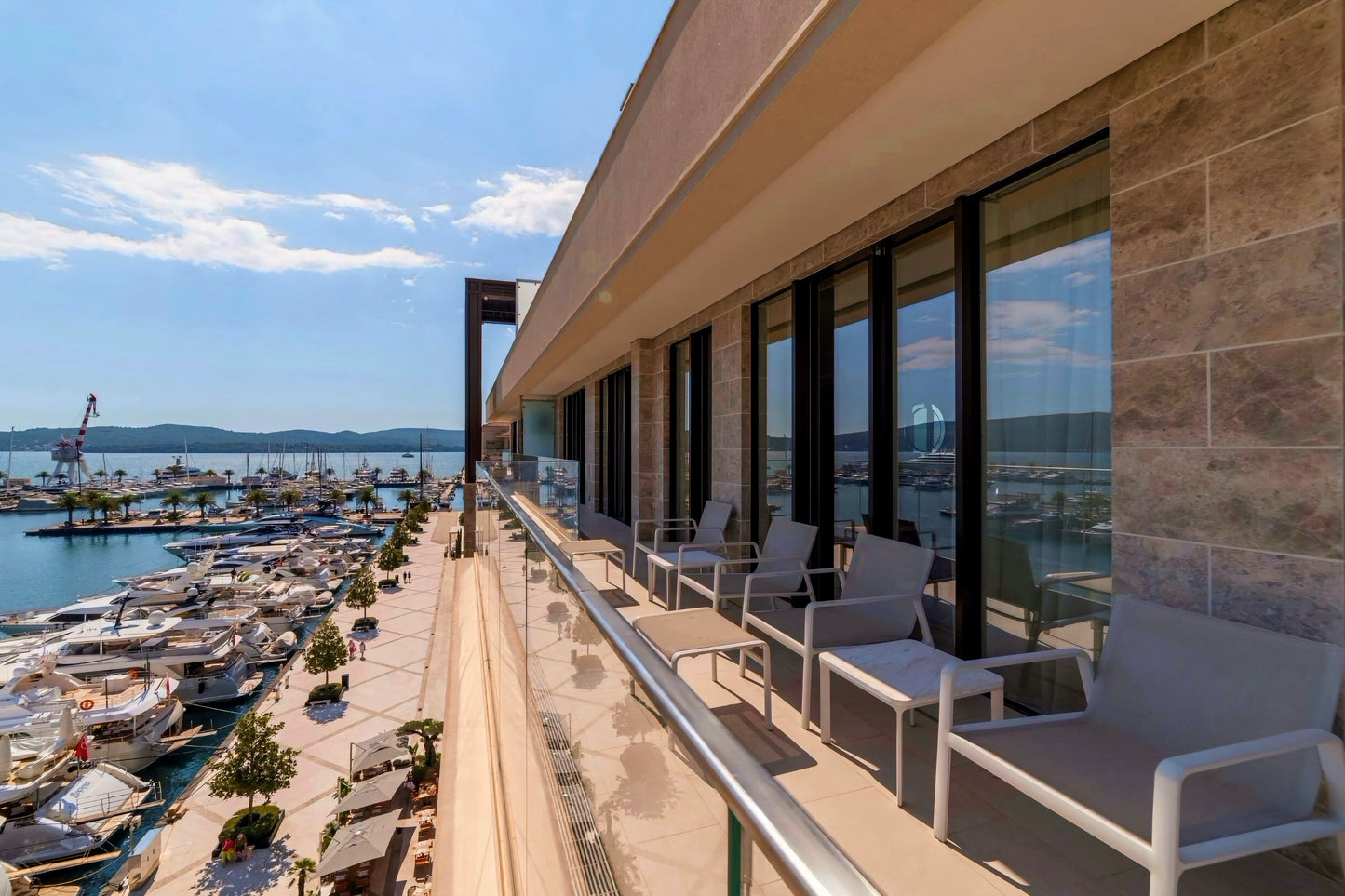 Exclusive 3BR Waterfront Penthouse with Private Rooftop – Baia, Porto Montenegro