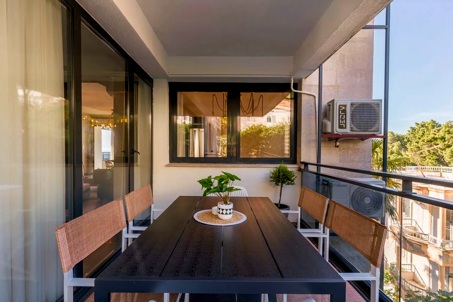 Elegant 3-Bedroom Sea View Apartment in Sveti Stefan with Terrace and Parking