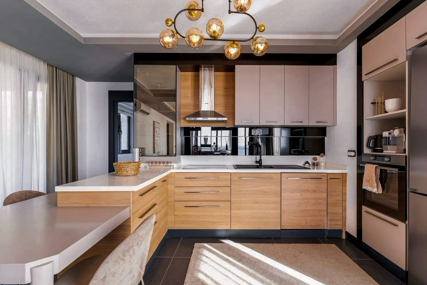 Elegant 3-Bedroom Sea View Apartment in Sveti Stefan with Terrace and Parking
